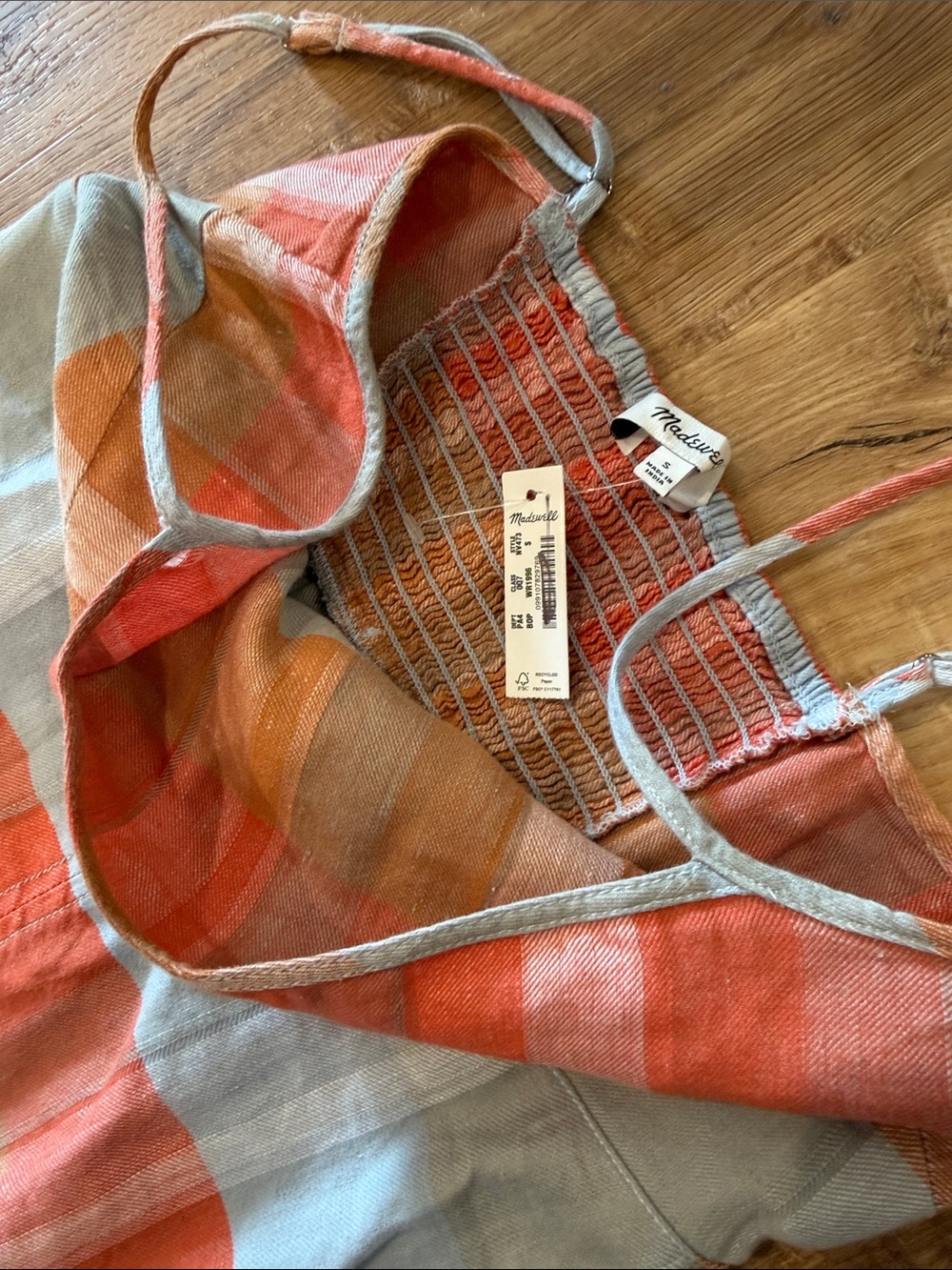 Madewell Empire-Waist Midi Dress in Plaid - Picture 8 of 8